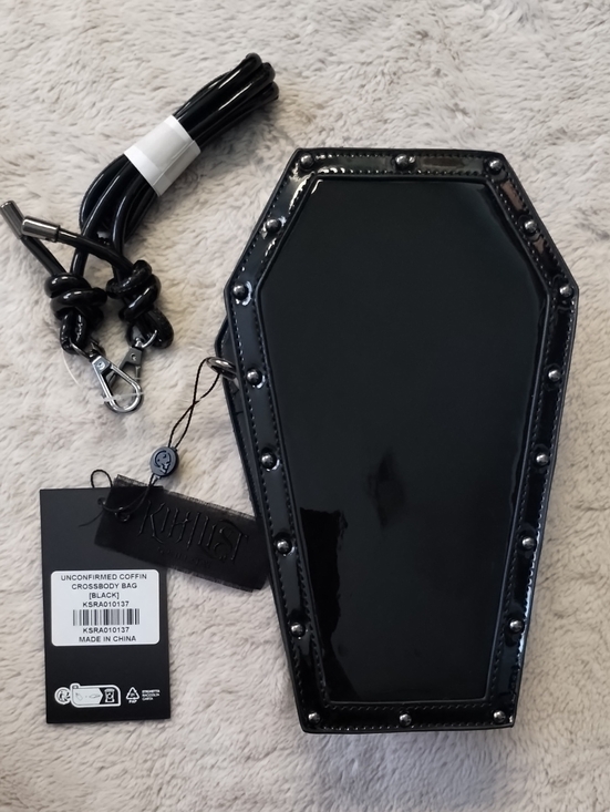Killstar Handbags - Killstar Unconfirmed Coffin Crossbody Bag